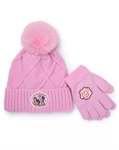 Принцесса для девочек комплект из 2 предметов шапка и варежки, розовый Berkshire