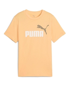 Футболка Ess 2 Color No.1 Logo Tee B, оранжевая, детская Puma