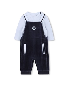 Набор для малыша футболка и шапочка голубого цвета Boss kidswear