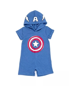 Комбинезон для косплея «Мстители», «Человек-паук», «Капитан Америка», «Халк», Майлз Моралес, для новорожденных и малышей, синий Marvel
