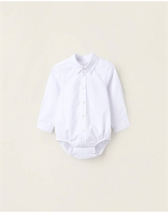 Рубашка для маленького мальчика из оксфордской ткани, 100% хлопок, белый Zippy