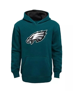 Пуловер с капюшоном Big Boys Midnight Green Philadelphia Eagles Prime Outerstuff