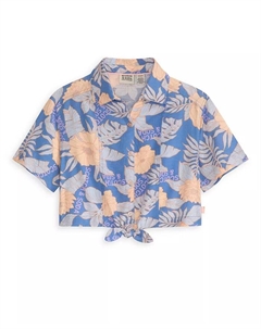 Блуза с коротким рукавом и застежкой спереди для девочек постарше Scotch&soda