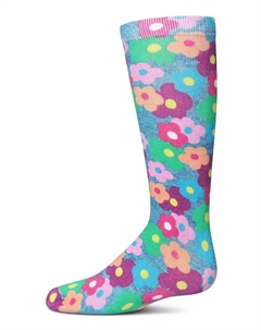 Детские носки MJ Floral Cotton Blend до колена, мультиколор Memoi