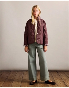 Легкое стеганое однотонное пальто для девочки, сливовый Coconut el corte inglés