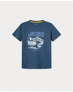 Детская футболка с графикой, индиго Hackett