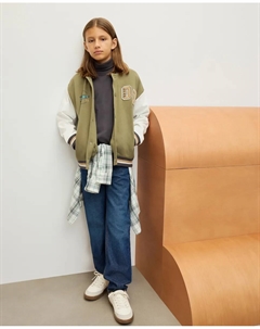 Детская бомберная толстовка с капюшоном, зеленый Kids el corte inglés