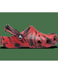 Классические мраморные сабо для малышей, цвет Pepper / Black Crocs