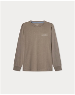 Детская футболка с длинным рукавом, коричневый Hackett