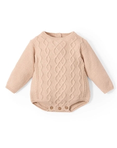 Комбинезон с плетеным узором, светло-бежевый Сфера