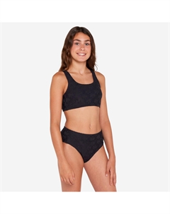 Бикини-топ для серфингистов, бюстье с высокой талией 500 Lao Miami, черный Olaian