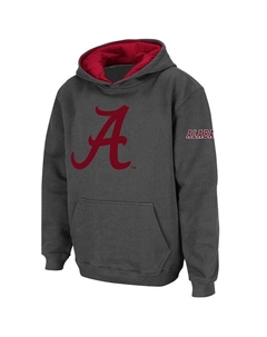 Темно-серый пуловер с большим логотипом Big Boys Alabama Crimson Tide, худи с капюшоном, серый Stadium athletic