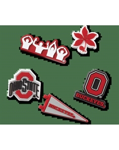 Джиббитсы Ohio State University 5 Pack Crocs