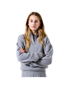 Толстовка I52662 half zip, серый Garcia