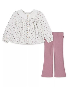 Комплект из двух предметов для малышек: блузка с воротником и расклешенные леггинсы Levi's®