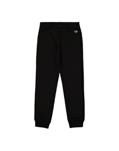 Черные брюки для девочек с манжетами в рубчик Champion