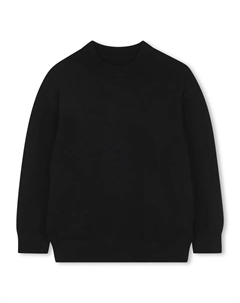 Детский свитер черного цвета с длинными рукавами Zadig&voltaire