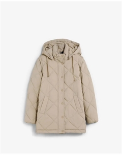 Детский пуховик с капюшоном, съемными рукавами и застежкой-молнией с скрытой молнией, бежевый Scalpers