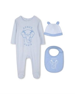 Детский комплект из 3-х предметов из хлопка, синий Kenzo kids