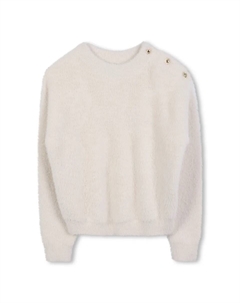 Детский джемпер естественного цвета с длинными рукавами Michael kors