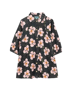 Детское платье-рубашка с принтом, мультиколор Kenzo kids