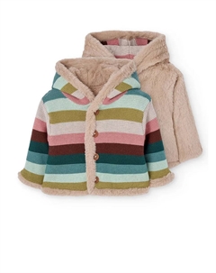 Двусторонняя детская куртка с принтом, мультиколор Boboli