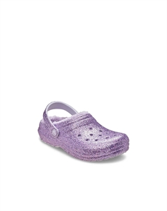 Сабо Classic Lined Chunky Glitter Clog - Kids', фиолетовый Crocs