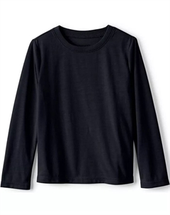 Майка для сна из мягкого джерси для девочек постарше, черный Lands' end