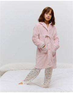 Полный пижамный комплект с фантазийным узором для девочки, белый Cotton juice