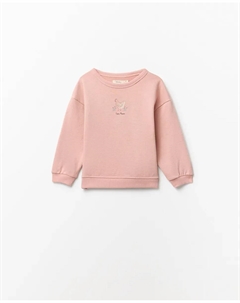 Толстовка с рисунком на передней части, розовый Сфера