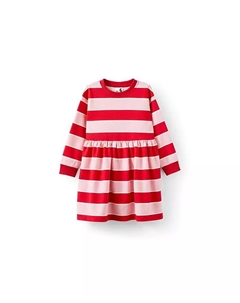 Большие девочки маленькое/большое платье Sammy с длинными рукавами, розовый Cotton:on