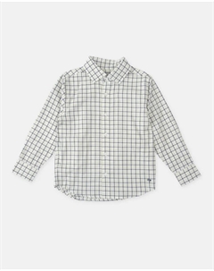 Детская рубашка в клетку синего и зеленого цвета Tutto piccolo