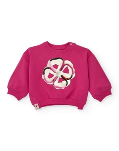 Детская толстовка фуксия с цветочным принтом, розовый Tuc tuc