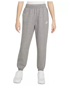 Большие девочки Спортивная одежда Club Fleece Свободные лого джоггеры, серый Nike