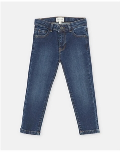 Детские джинсы с пятью карманами и шлевками на поясе, синие Martin aranda