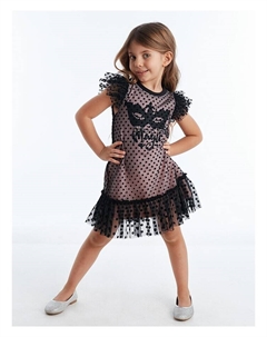 Платье, цвет rosa/schwarz Denokids