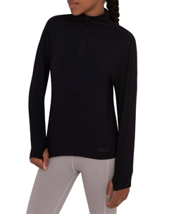 Легкая быстросохнущая рубашка для бега для девочек с карманом на молнии Tca