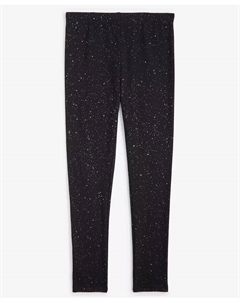 Блестящие леггинсы для маленьких девочек, черный Epic threads