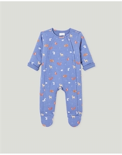 Пижама с рисунками для мальчика, синий Cotton juice