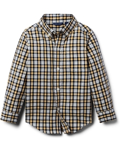 Топ Plaid Button-Down Top, Multicolor Janie and jack