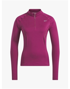 Свитшот для бега с молнией на четверть, Very Berry Reebok