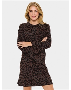 ZhilaSZ леопардовый расклешенный пуловер, Chocolate Brown Saint tropez