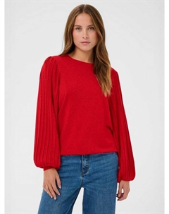 Регина свитер с металлическим отливом и пышными рукавами, Haute Red Kaffe