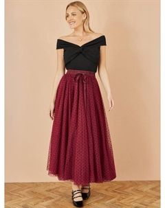 Тюлевая сетчатая юбка, Burgundy Yumi