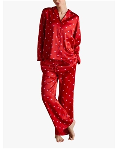 Пижамный комплект с пуговицами из сатина в горошек, Red Joules