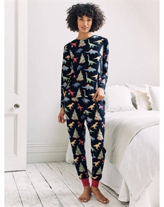 Рождественский комплект пижамы с динозавром, Navy Chelsea peers