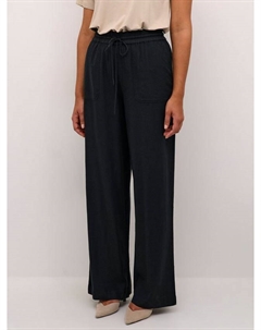 Длинные брюки Milia из льняной смеси, Black Deep Kaffe