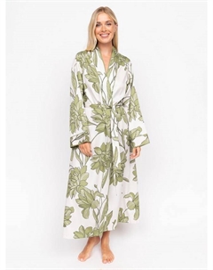 Длинный халат Chiswick с цветочным принтом, Green Fable & eve