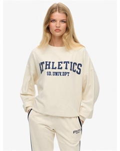 Свитшот Athletic Essentials с аппликацией, Desert Bone Offwhite Superdry