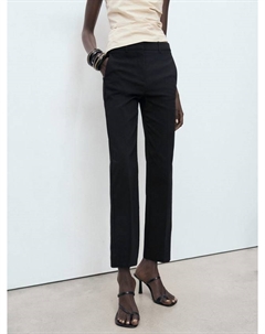 Newcola укороченные брюки приталенного кроя, Black Mango